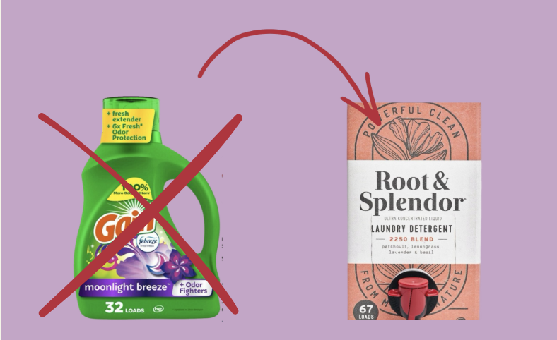 Non-toxic laundry detergent swaps